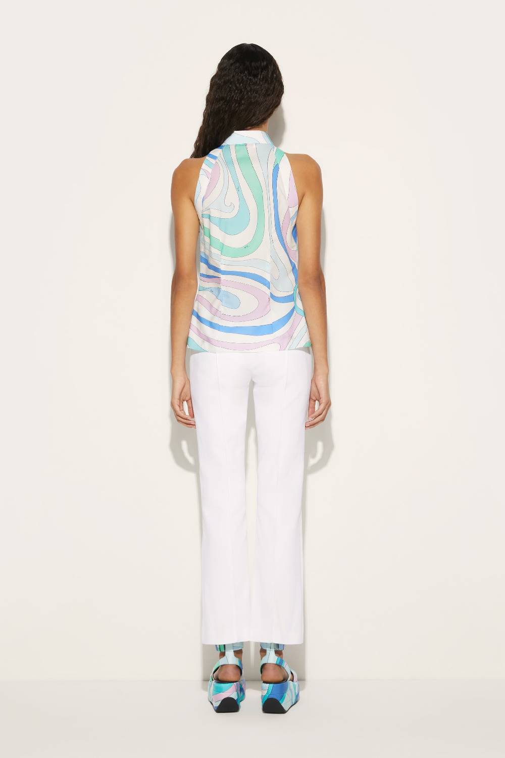 Pucci Camicia smanicata con stampa Marmo 2025