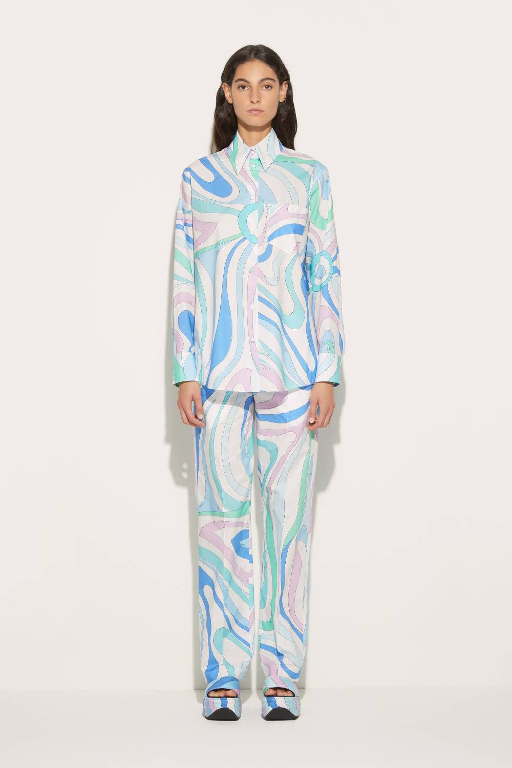 Pucci Camicia con stampa Marmo Promozione Limitata