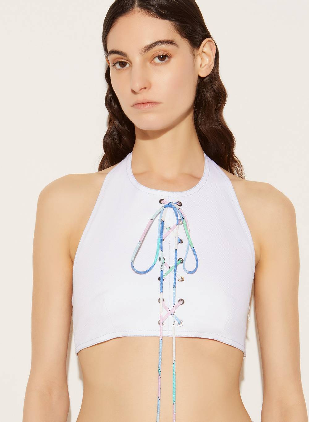 Pucci Crop top con lacci Convenienza