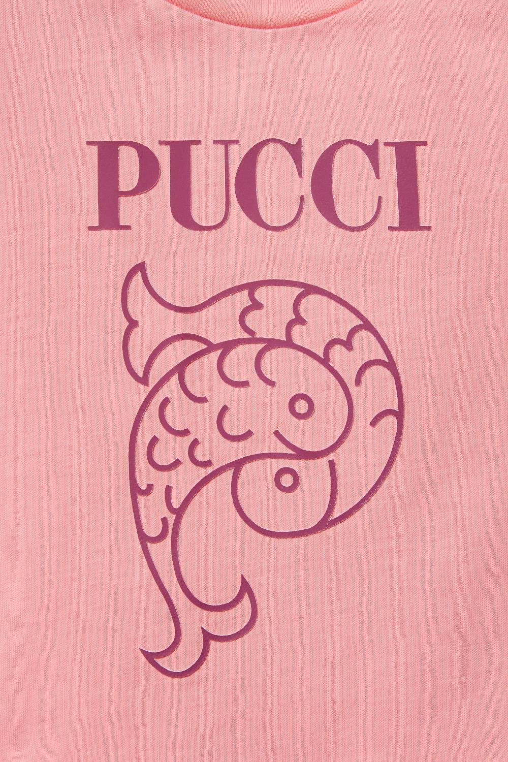 Pucci Logo-Print Cotton Dress 50% di sconto con spedizione gratuita