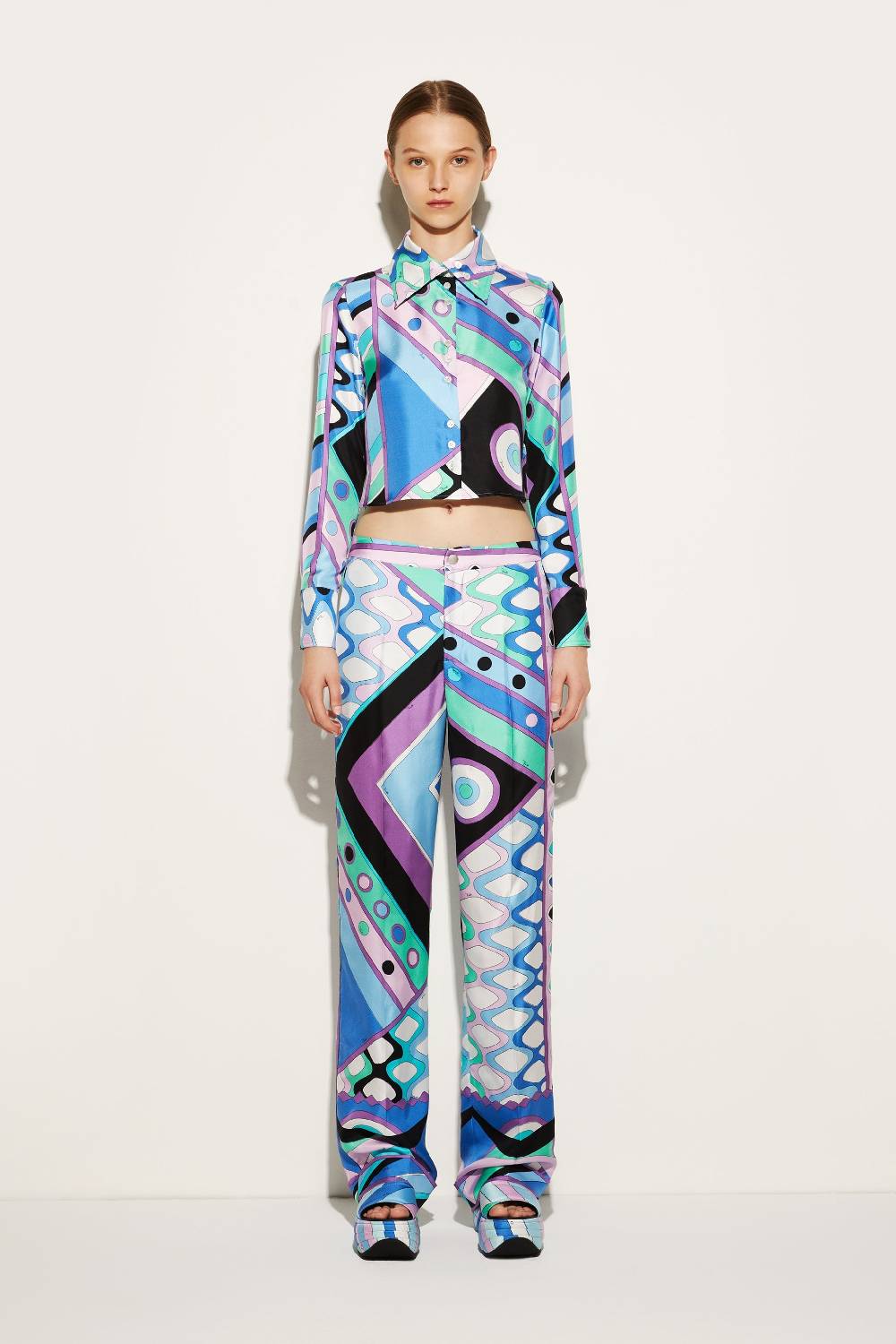 Pucci Camicia in seta con stampa Vivara 2025
