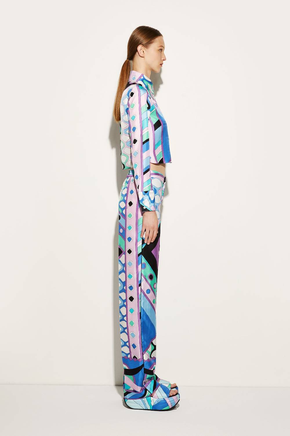 Pucci Camicia in seta con stampa Vivara 2025