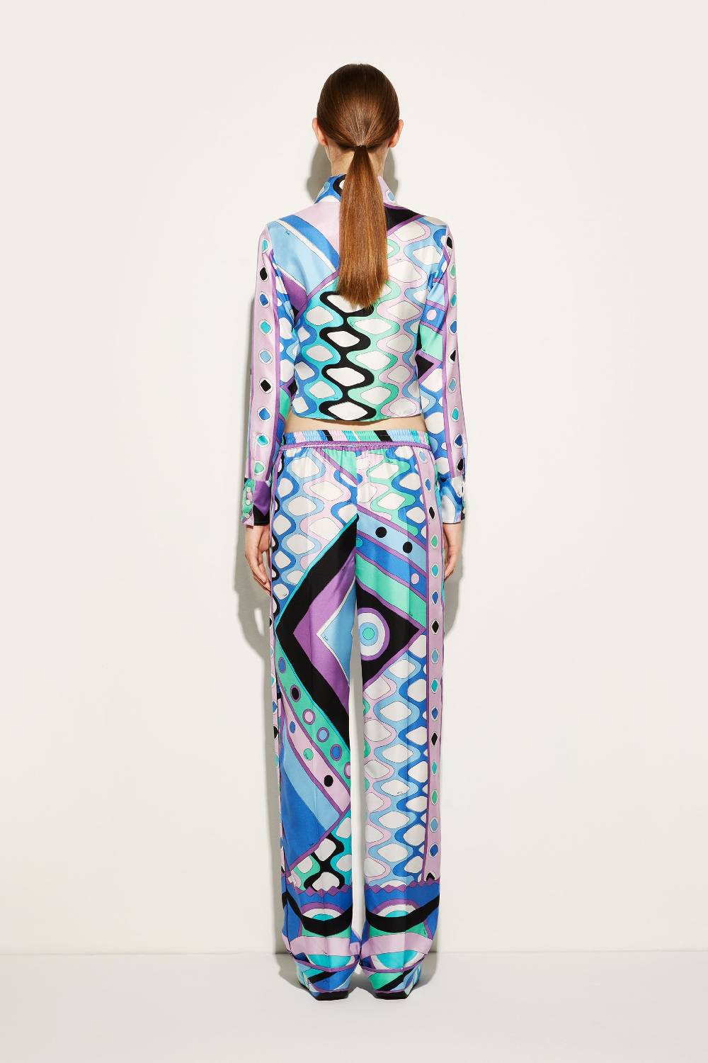 Pucci Camicia in seta con stampa Vivara 2025