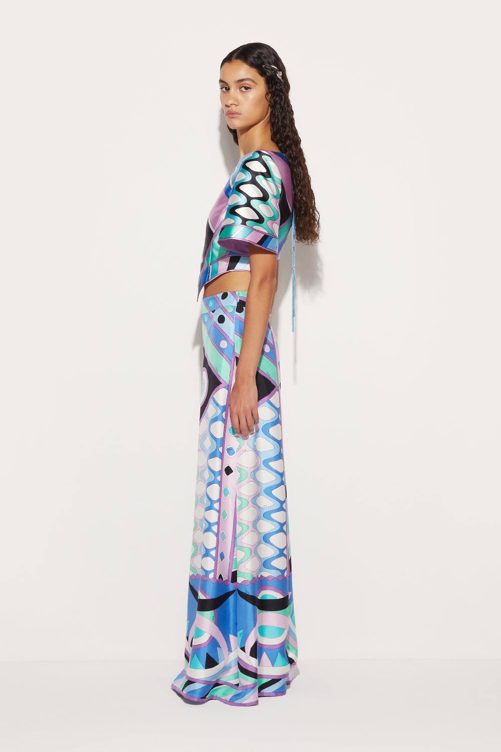 Pucci Pantaloni in seta con stampa Vivara Italia