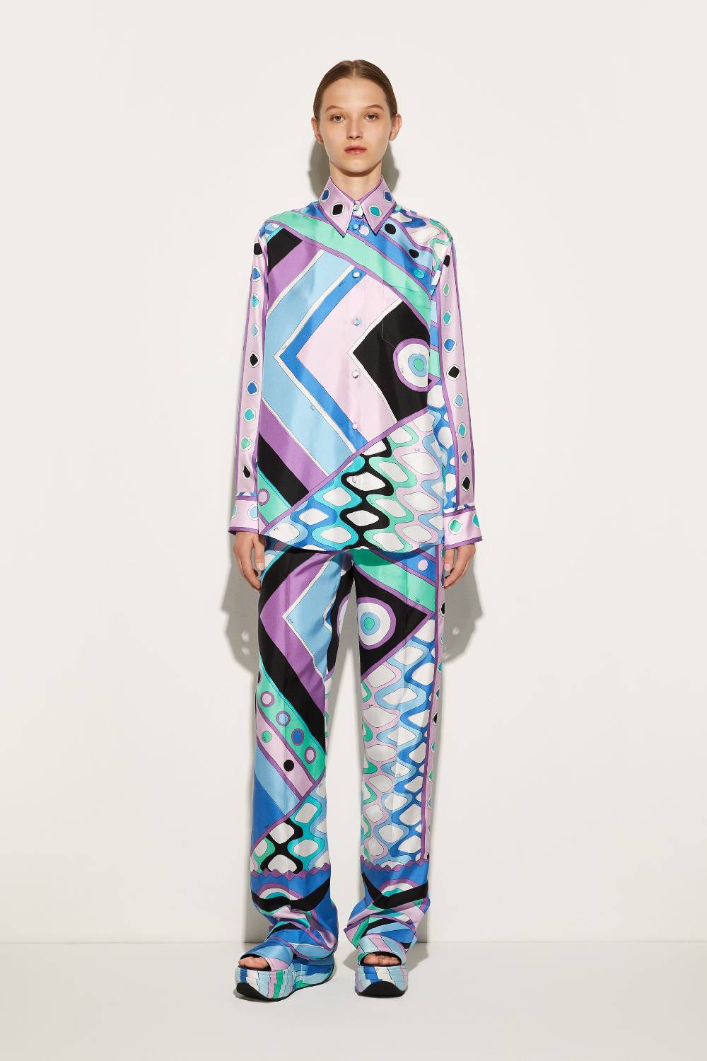 Pucci Camicia in seta con stampa Vivara 2025