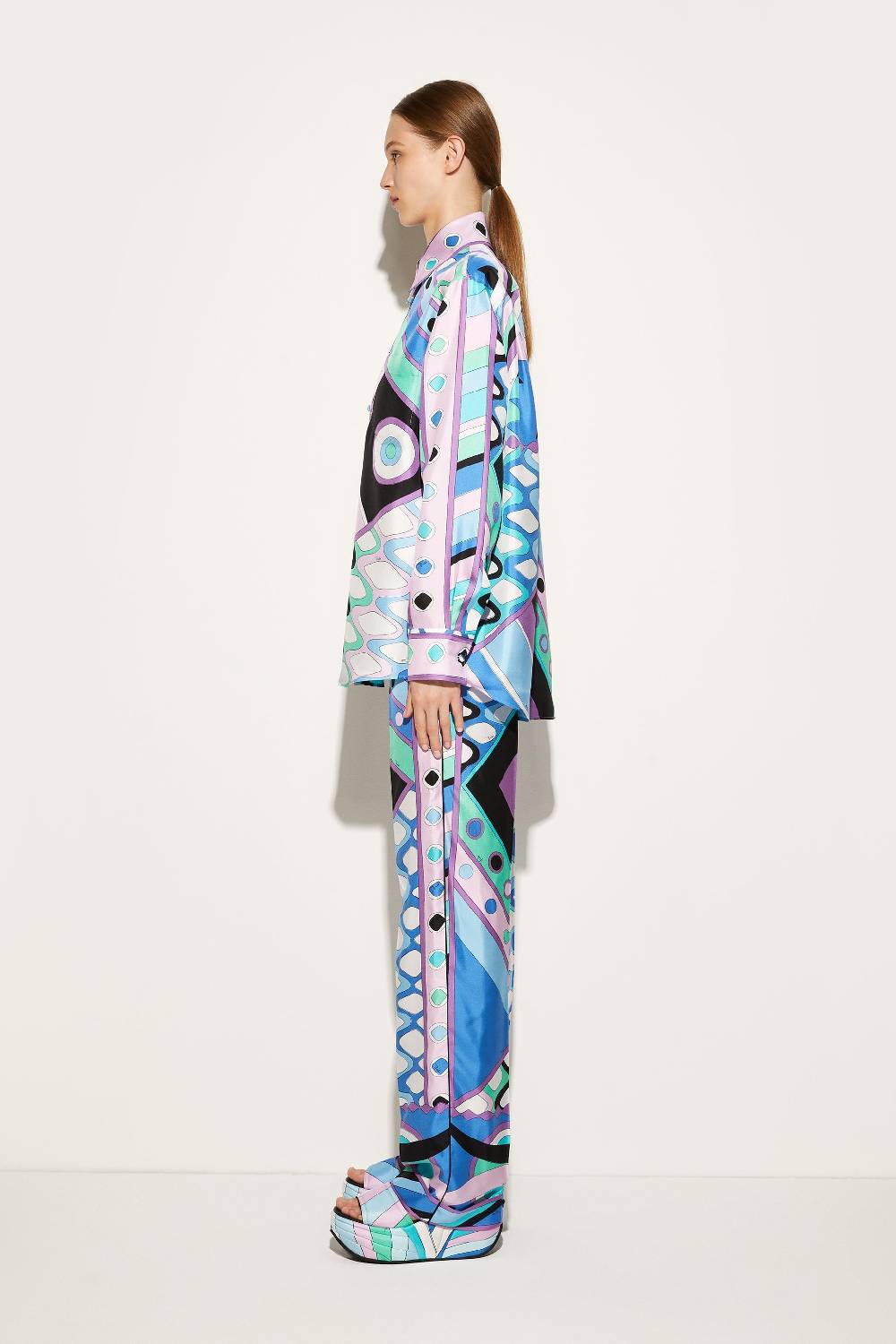 Pucci Camicia in seta con stampa Vivara 2025