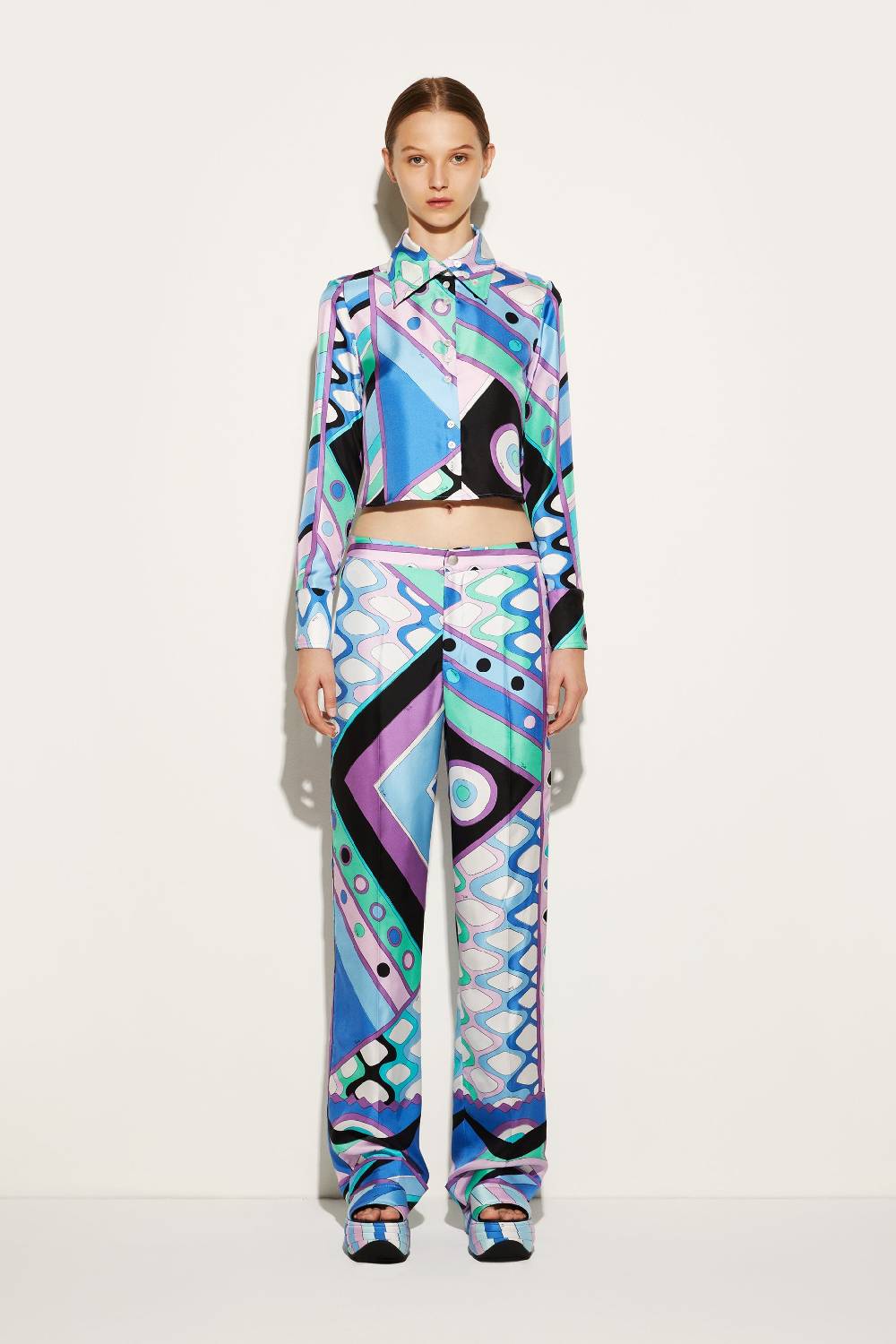 Pucci Pantaloni in seta con stampa Vivara In Linea