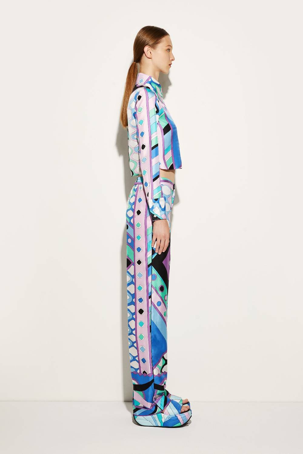 Pucci Pantaloni in seta con stampa Vivara In Linea