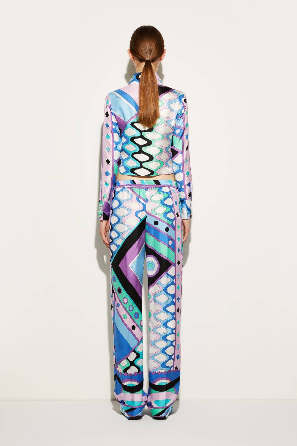 Pucci Pantaloni in seta con stampa Vivara In Linea