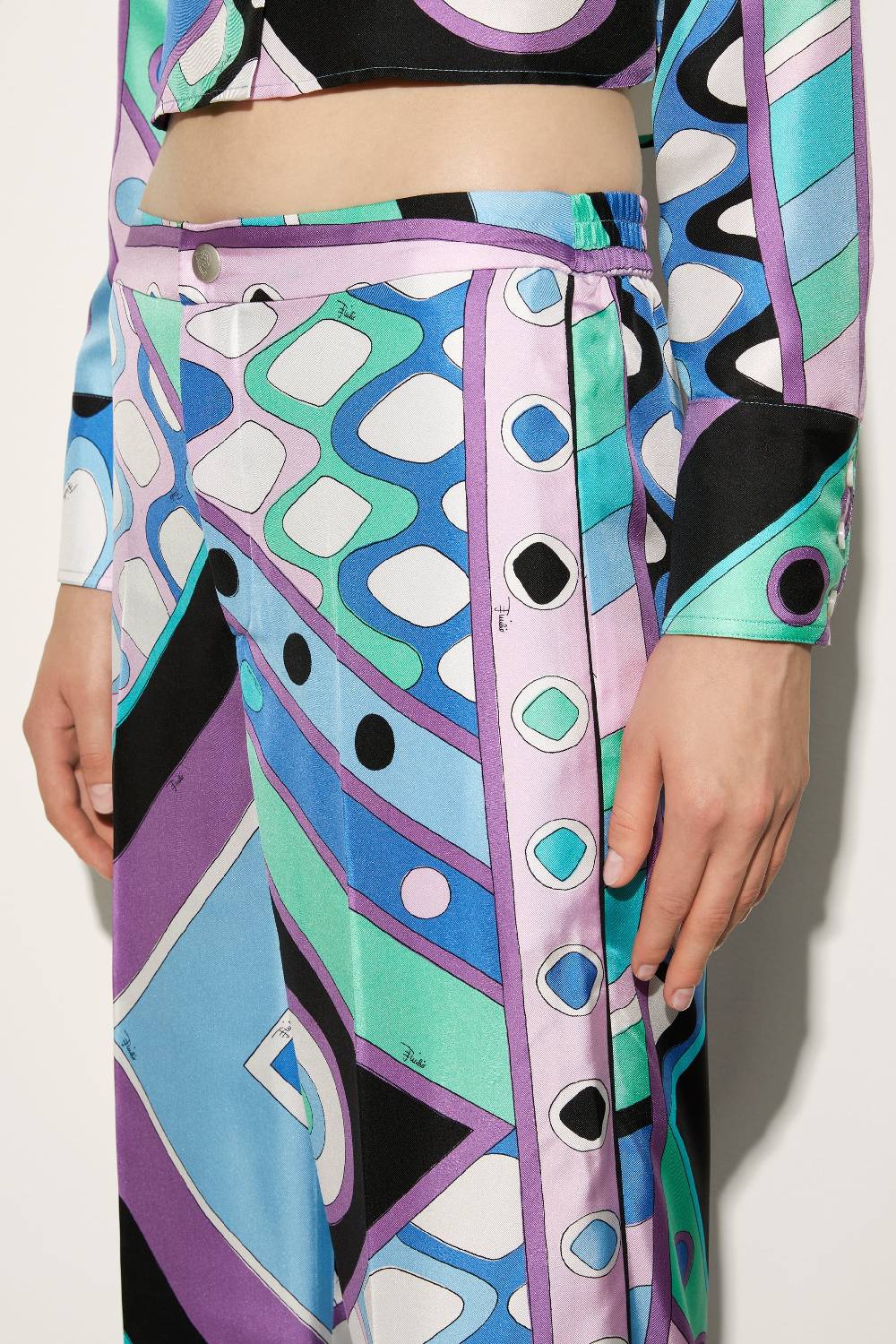 Pucci Pantaloni in seta con stampa Vivara In Linea