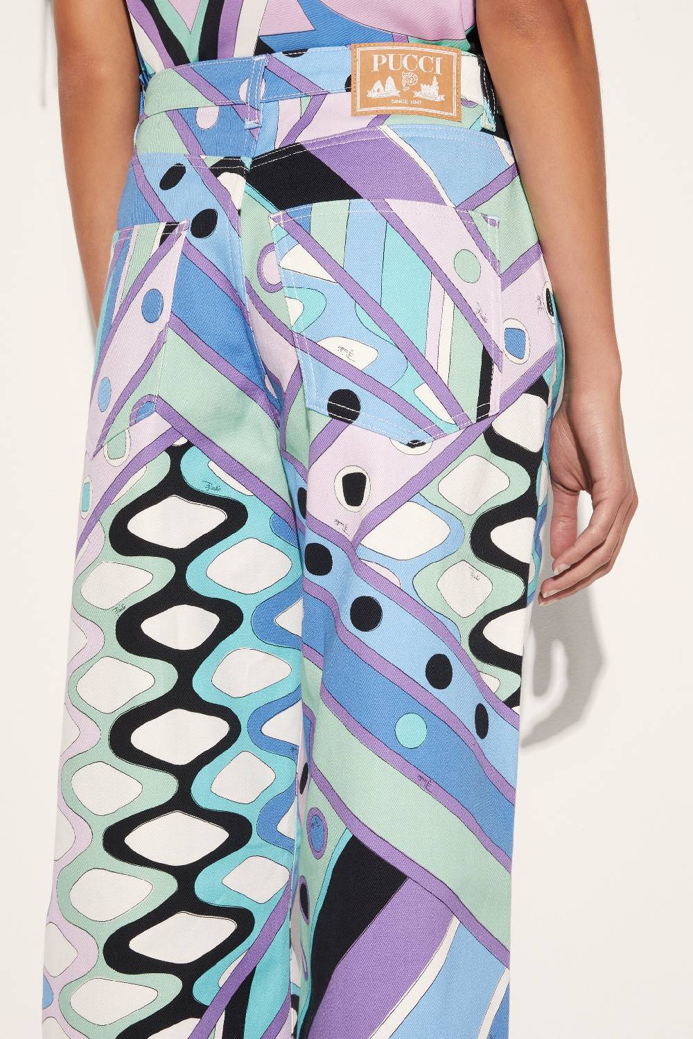 Pucci Pantaloni a gamba ampia con stampa Vivara Convenienza