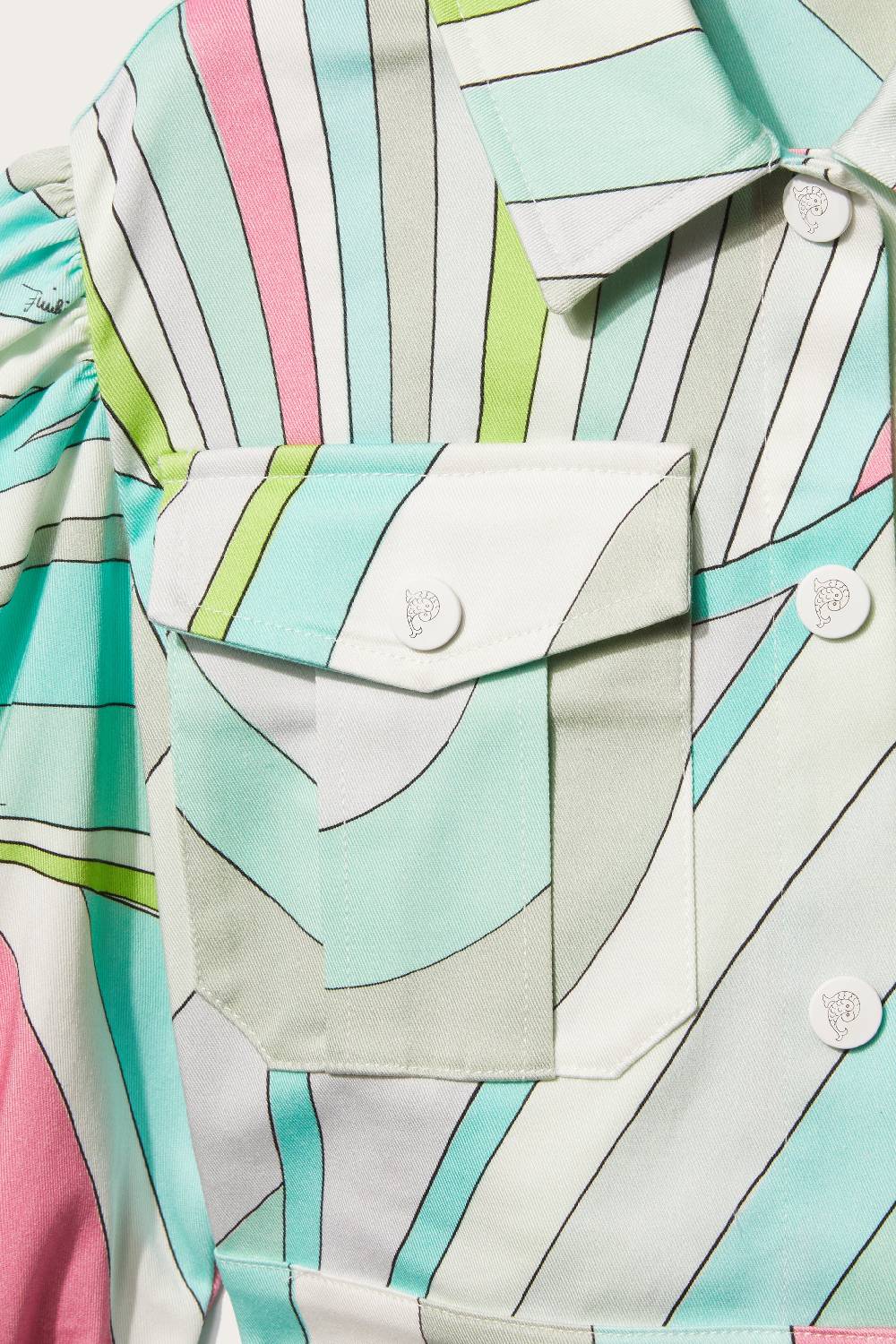 Pucci Iride-Print Jacket Vendita Calda