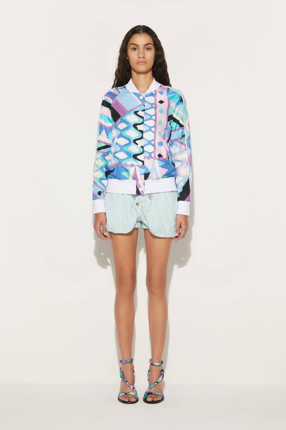 Pucci Bomber in seta con stampa Vivara Fino Al -60%