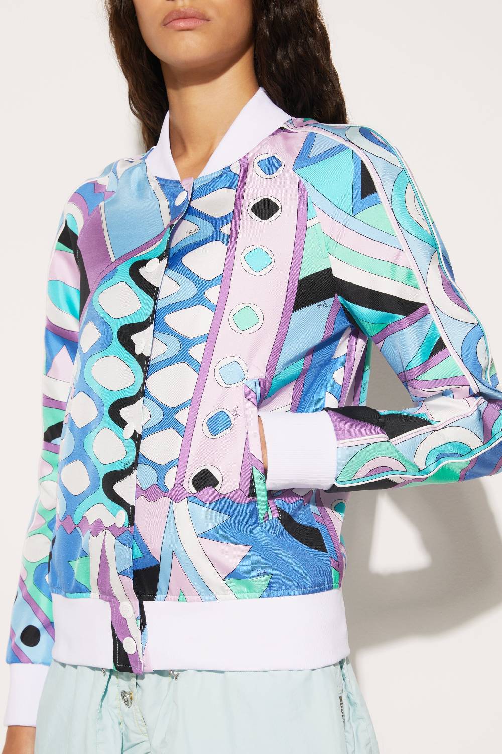 Pucci Bomber in seta con stampa Vivara Fino Al -60%