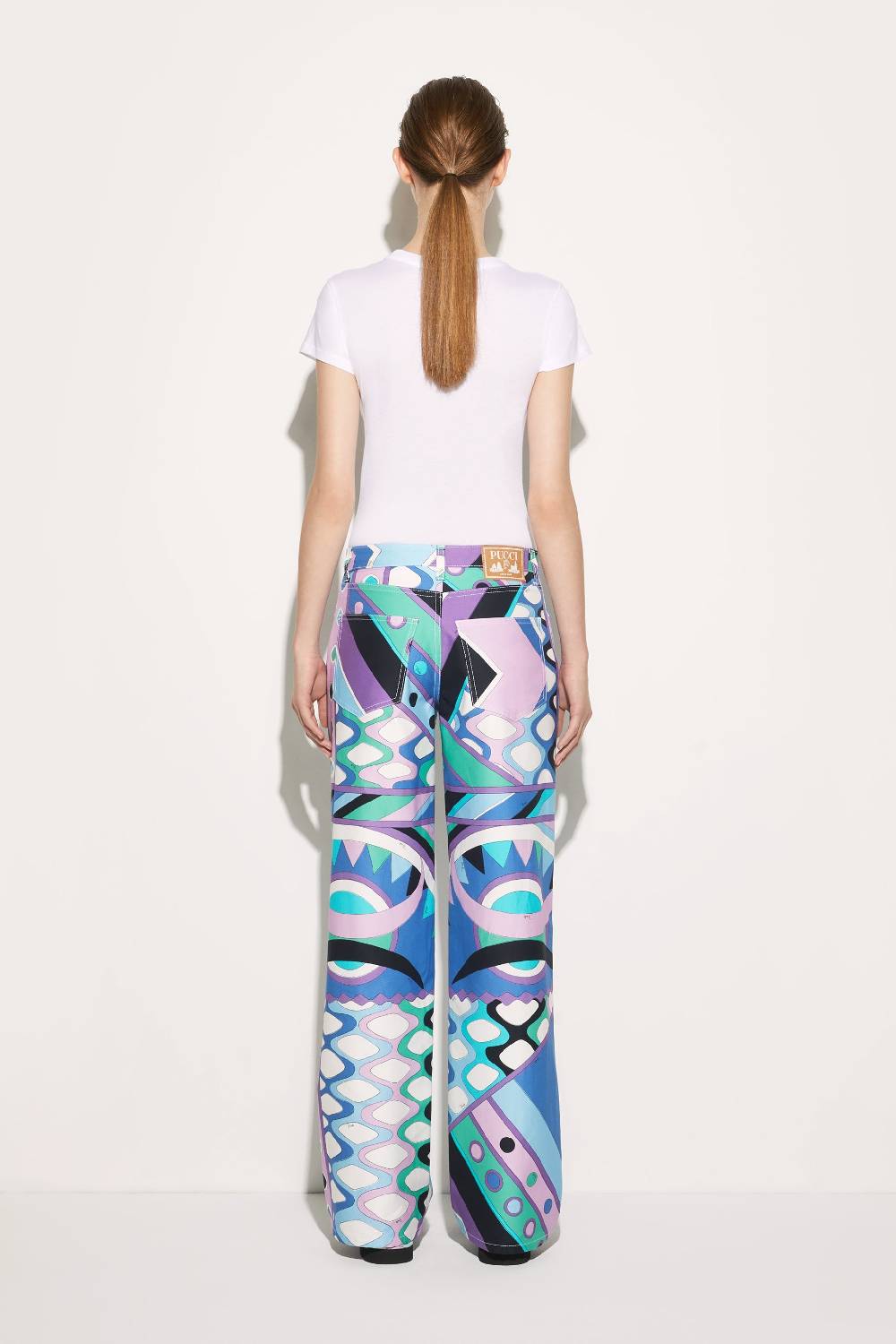 Pucci T-shirt con inserto Iride Prezzo Ridotto
