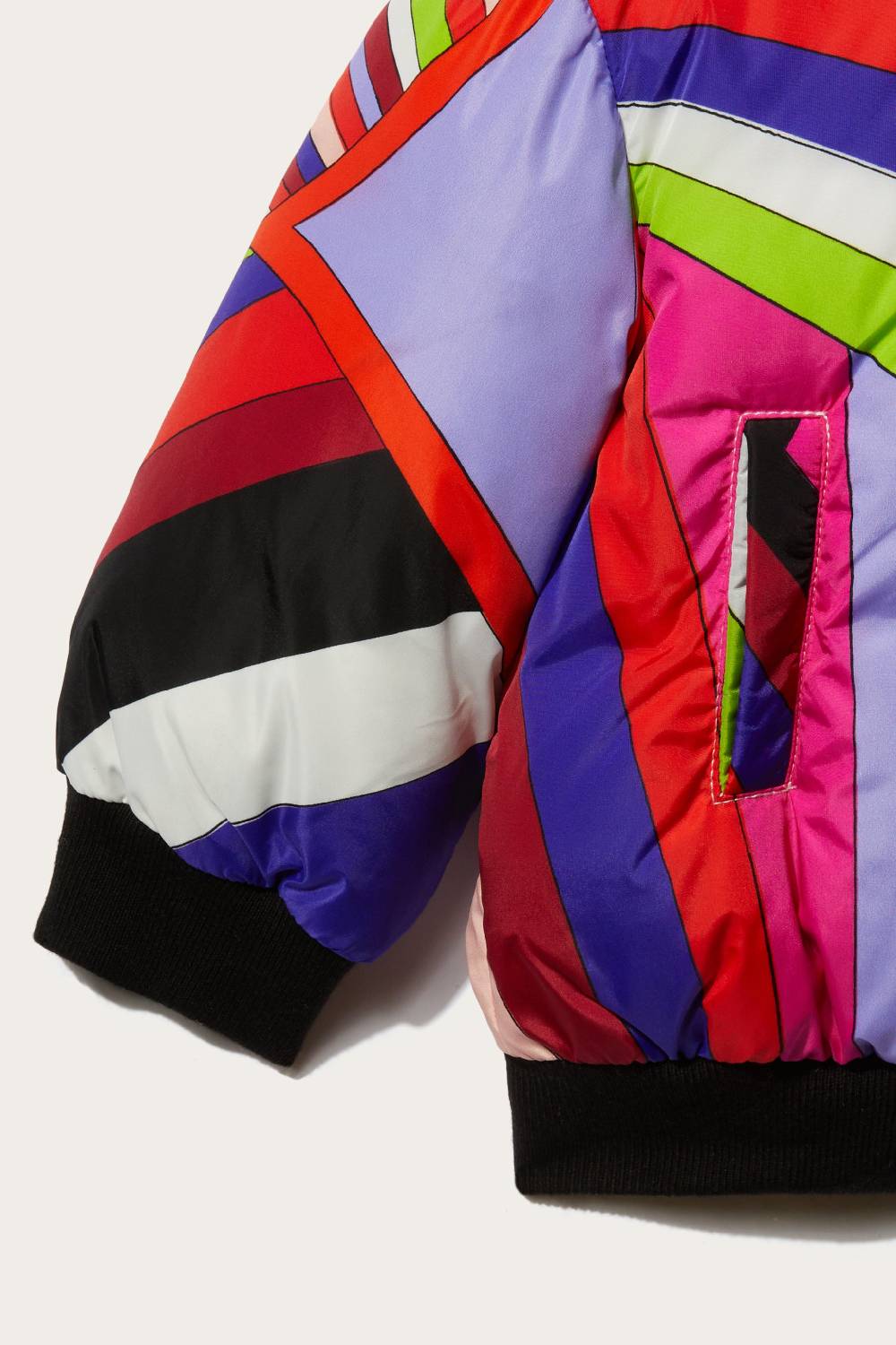 Pucci Iride-Print Puffer Jacket Vendita calda