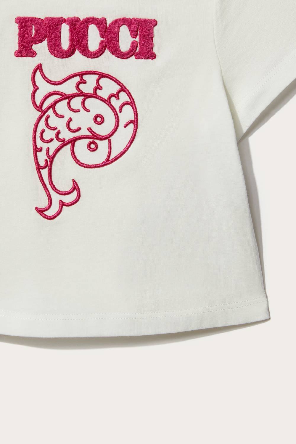 Pucci Logo-Appliqué Cotton T-Shirt Offerte esclusive