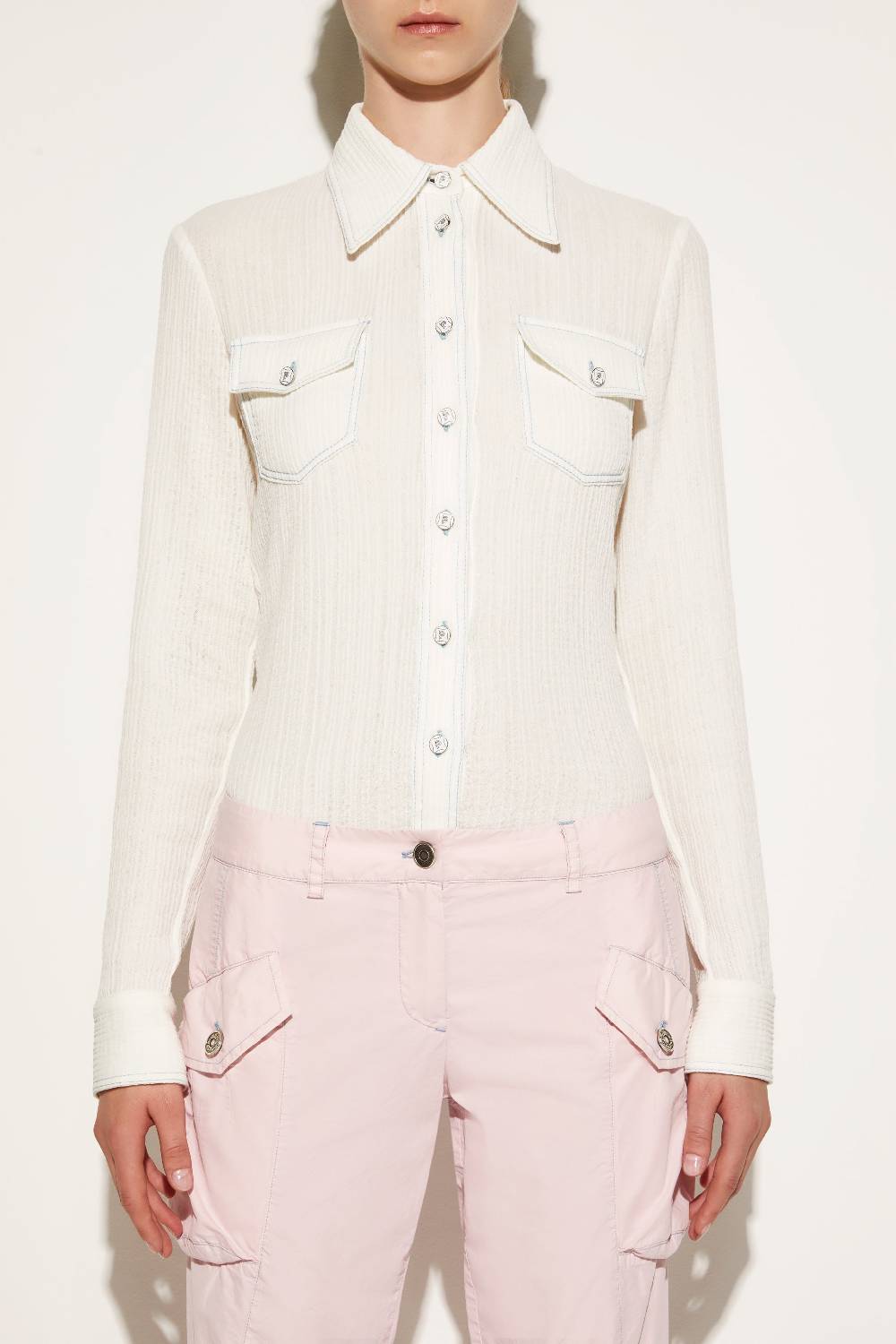 Pucci Camicia in crepon di cotone Sostegno trimestrale