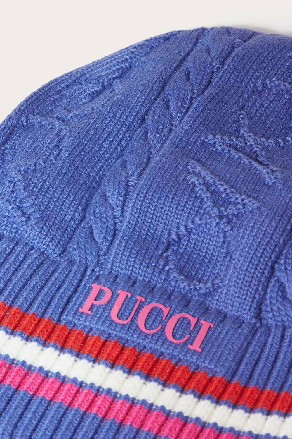 Pucci Logo-Appliqué Beanie Hat Enormi sconti