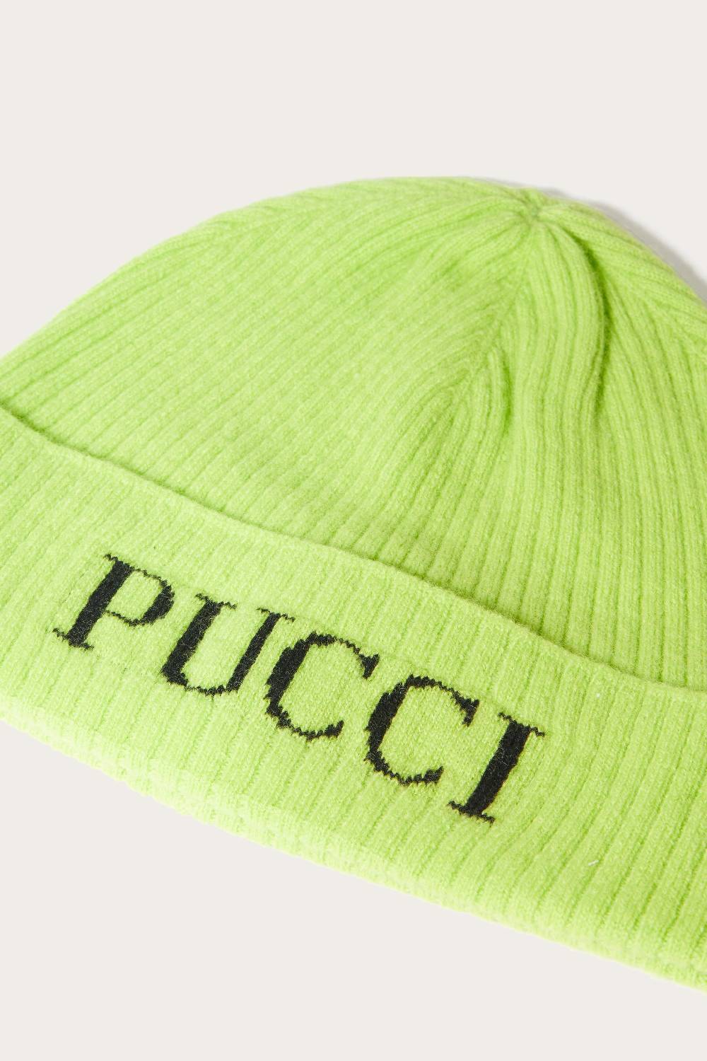 Pucci Logo-Intarsia Beanie Hat Pezzi Unici