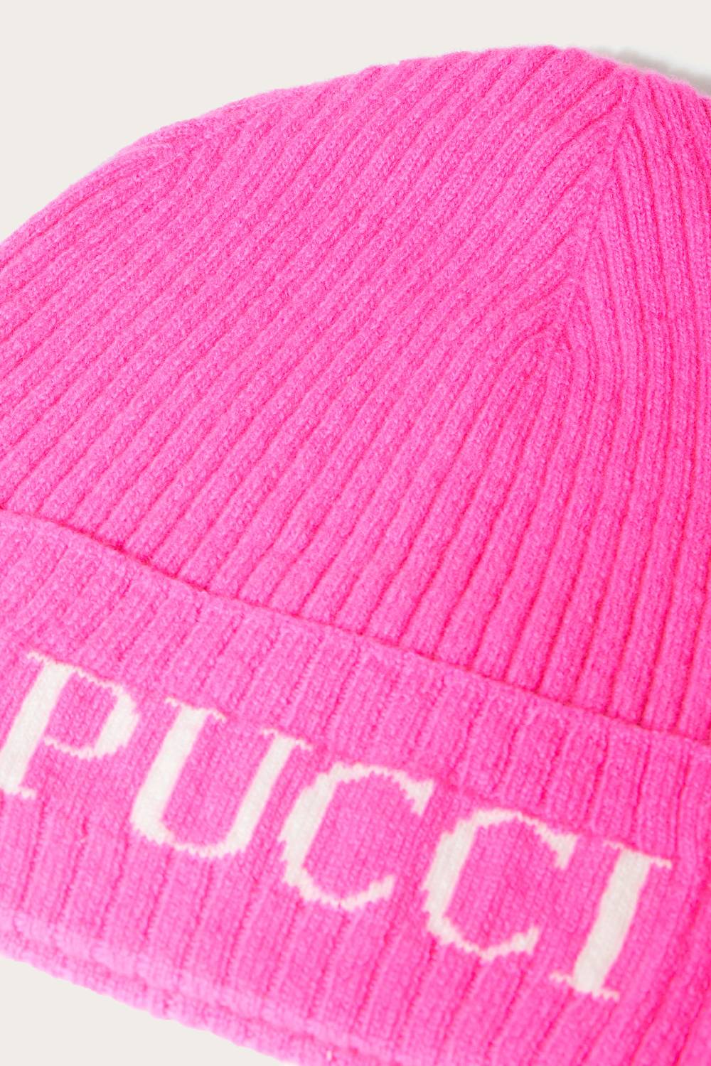 Pucci Logo-Intarsia Beanie Hat Soddisfazione Garantita