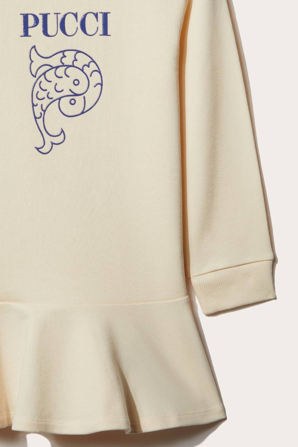 Pucci Logo-Print Cotton Dress Vendita Economica