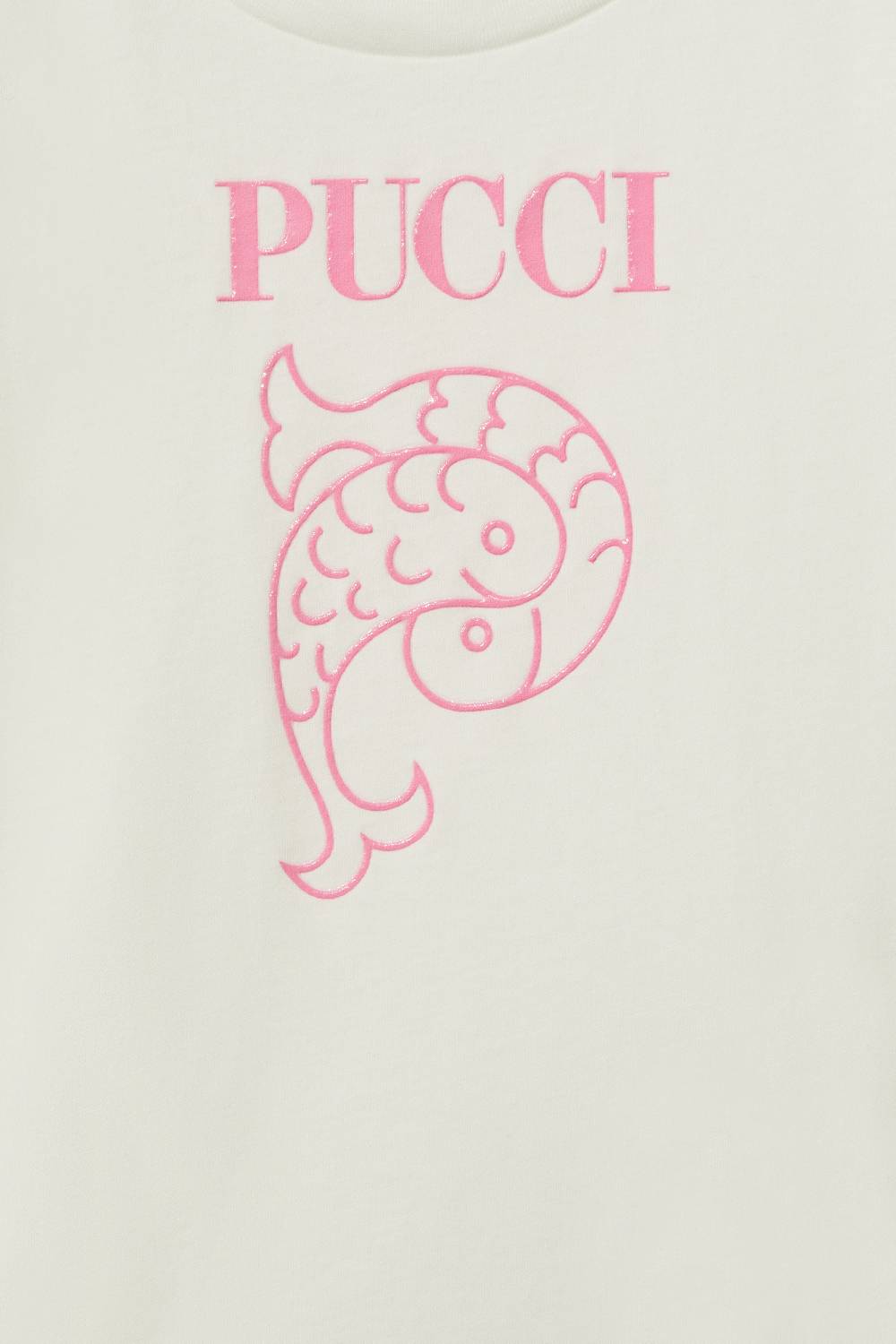 Pucci Logo-Print Cotton T-Shirt Vendite Flash