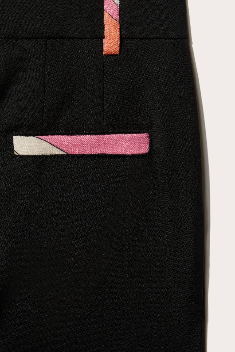 Pucci Marmo-Print Wool Trousers Moda
