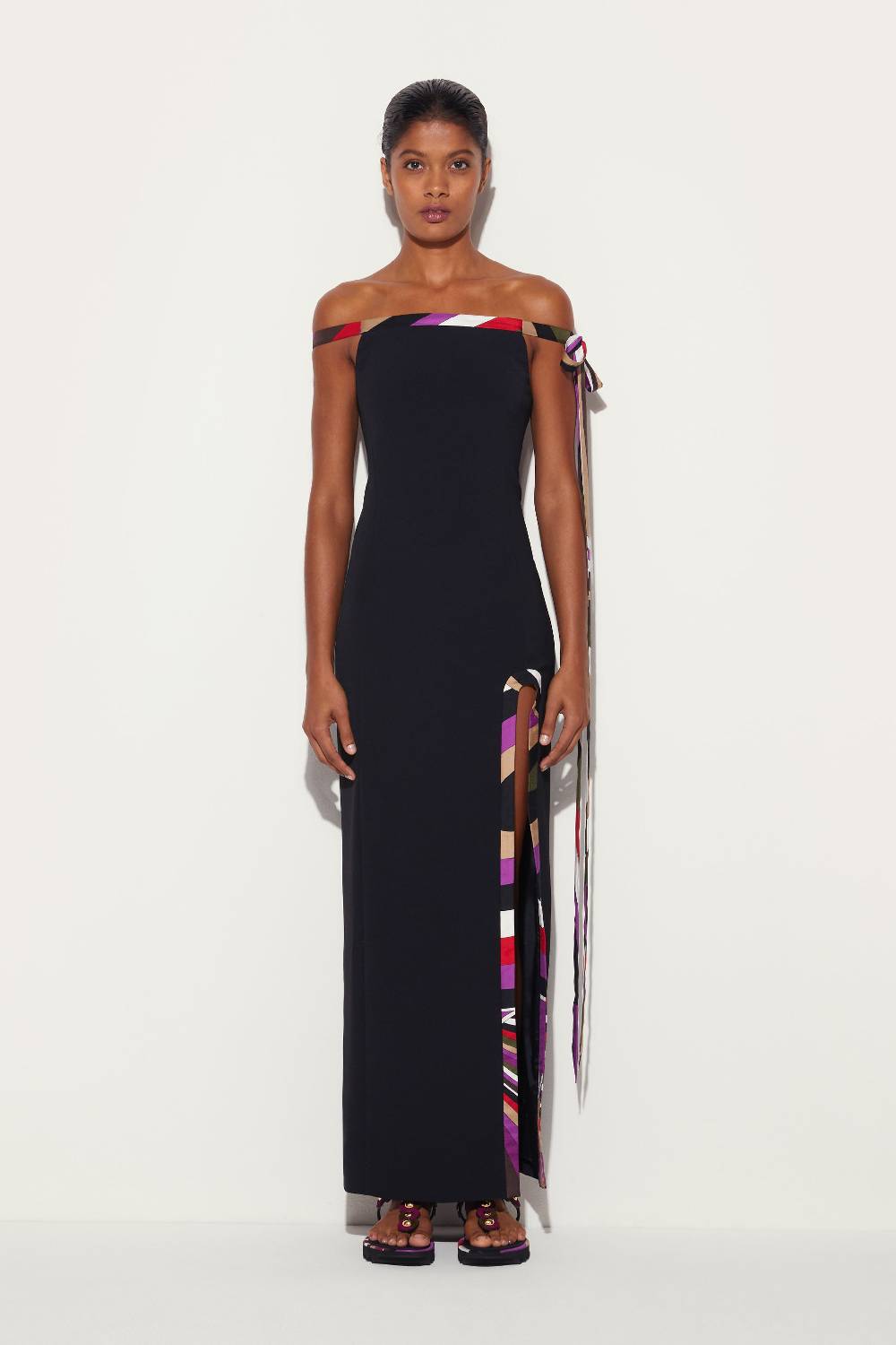 Pucci Abito lungo con finiture Iride Black Friday