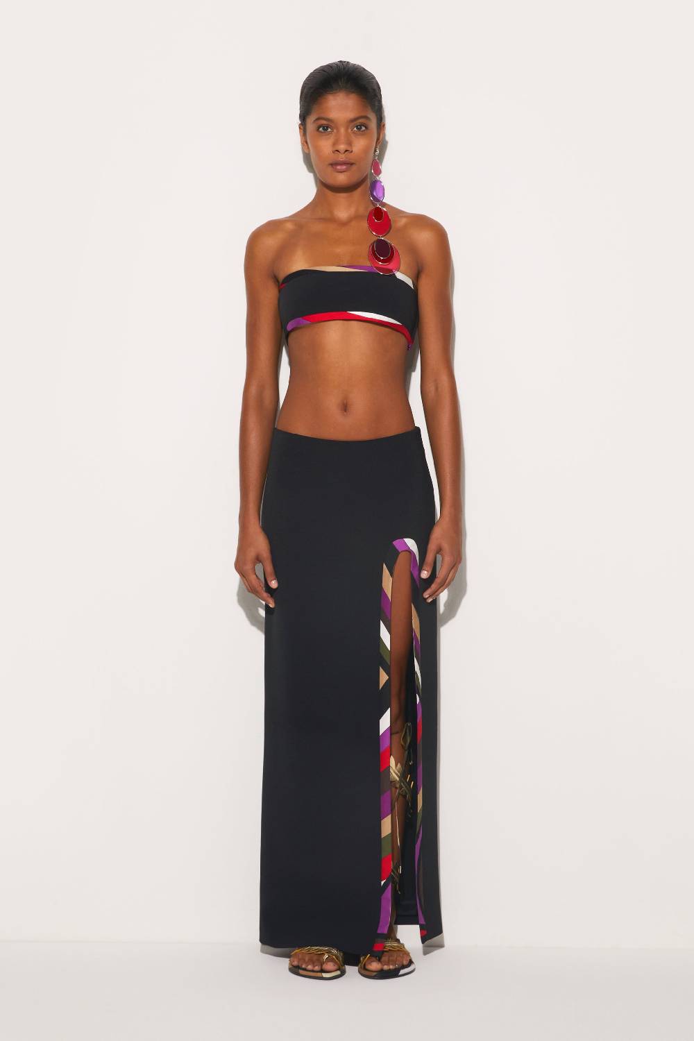 Pucci Top a fascia con finiture Iride Offerta natalizia