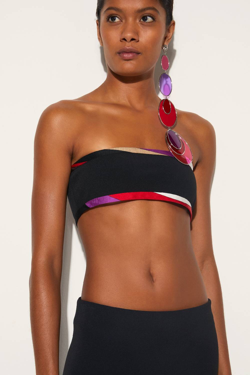 Pucci Top a fascia con finiture Iride Offerta natalizia