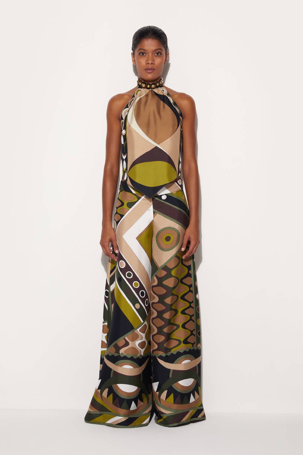 Pucci Top in seta con stampa Pesci Fino al 50% di sconto