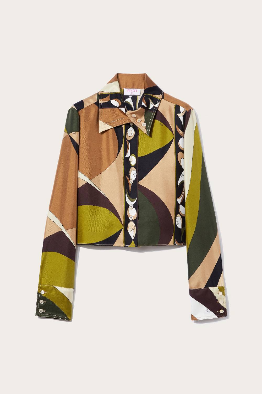Pucci Camicia in seta con stampa Pesci Offerta speciale della fabbrica