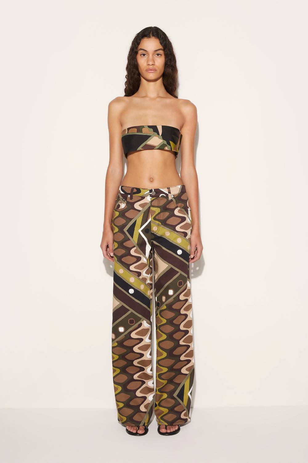 Pucci Pantaloni a gamba ampia con stampa Vivara Black Friday Prezzi