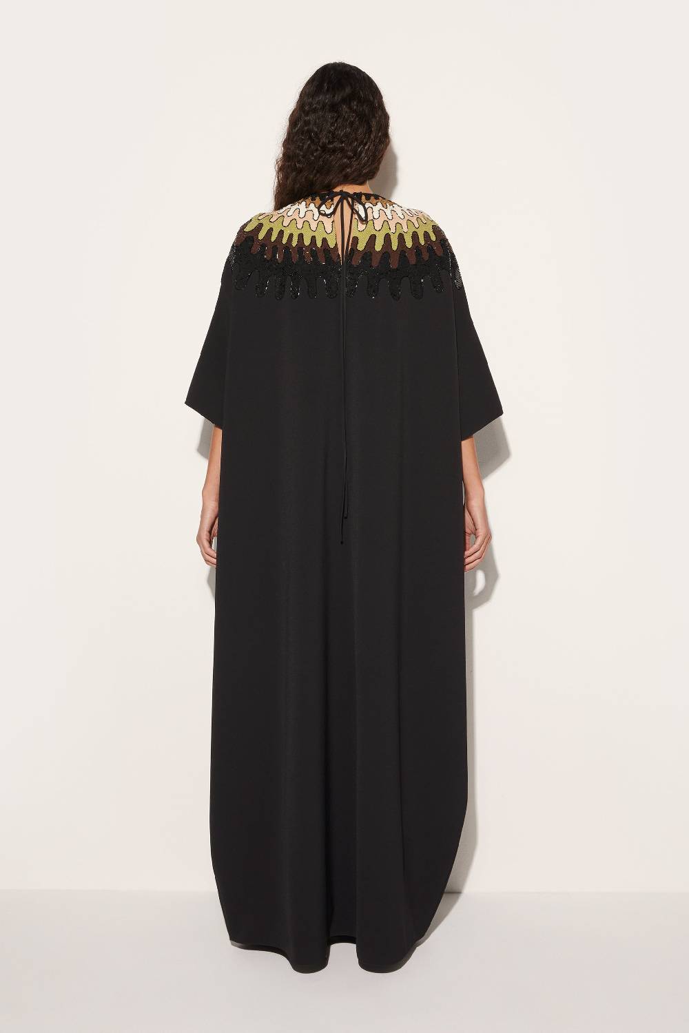 Pucci Abito kaftano con paillettes e motivo Bersaglio Duty-free