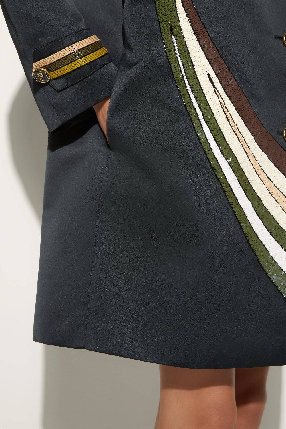 Pucci Trench con motivo Cigni Sconti questo mese