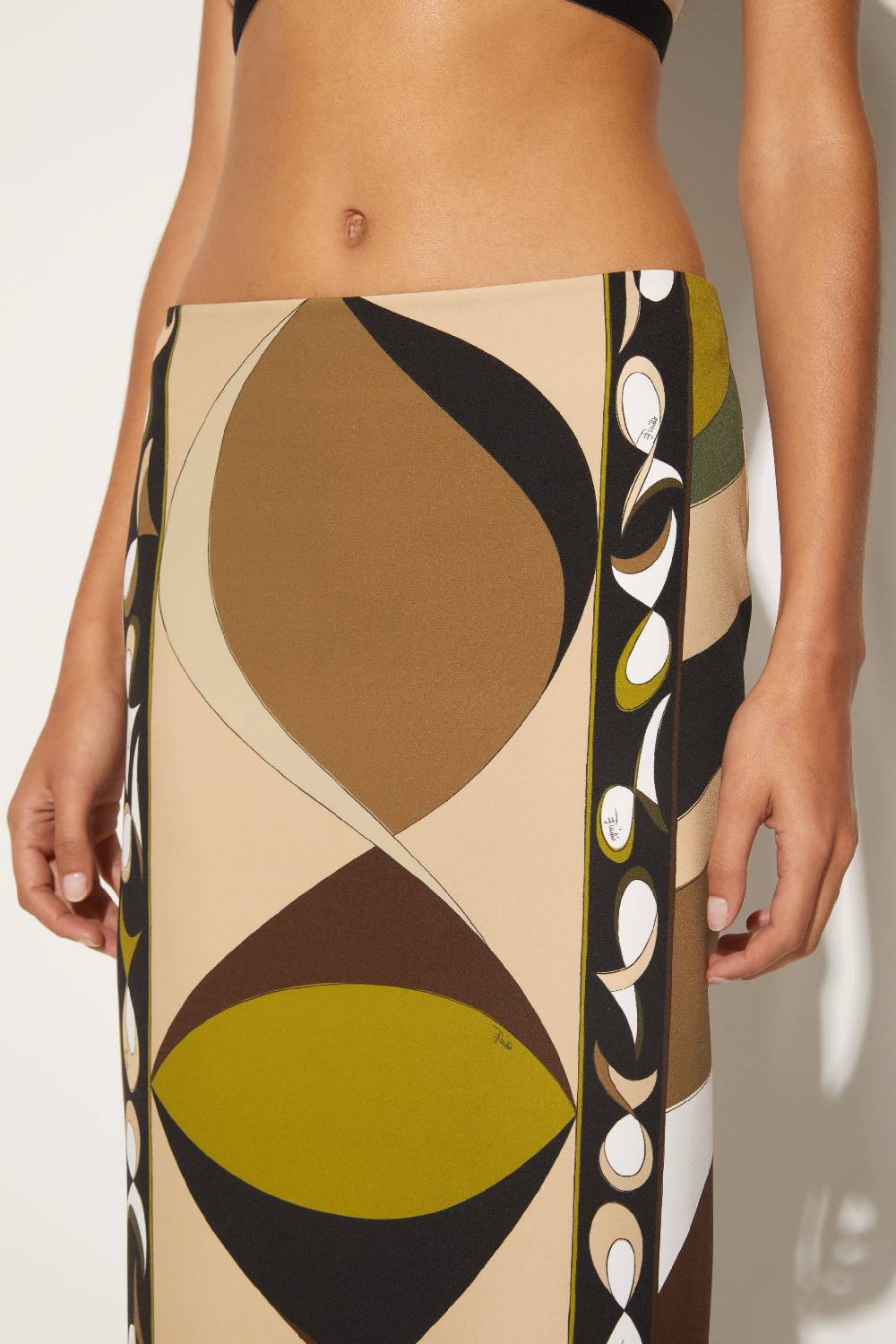 Pucci Gonna lunga con stampa Pesci Sconto