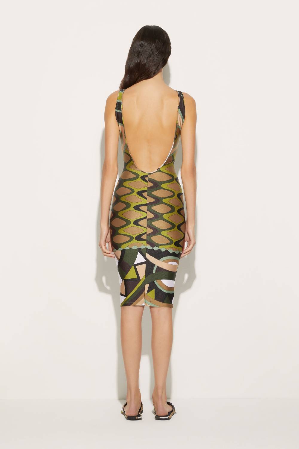 Pucci Abito midi con stampa Vivara Offerte