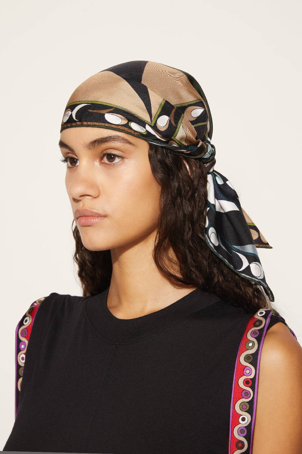 Pucci Foulard in seta con stampa Pesci Vendita Economica