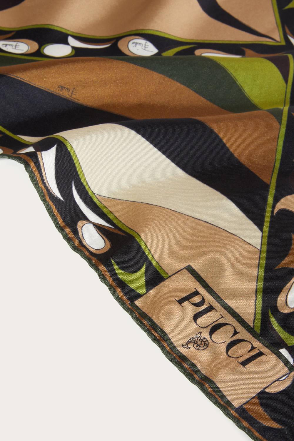 Pucci Foulard in seta con stampa Pesci Vendita Economica