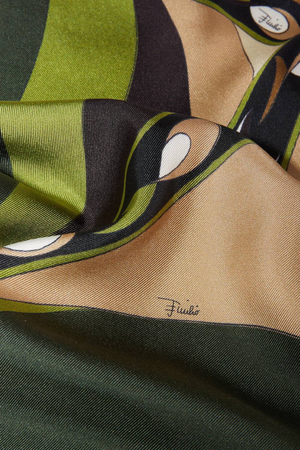 Pucci Foulard in seta con stampa Pesci Vendita Economica