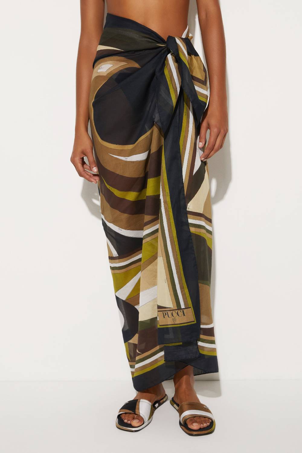 Pucci Sarong con stampa Cigni I Più Venduti