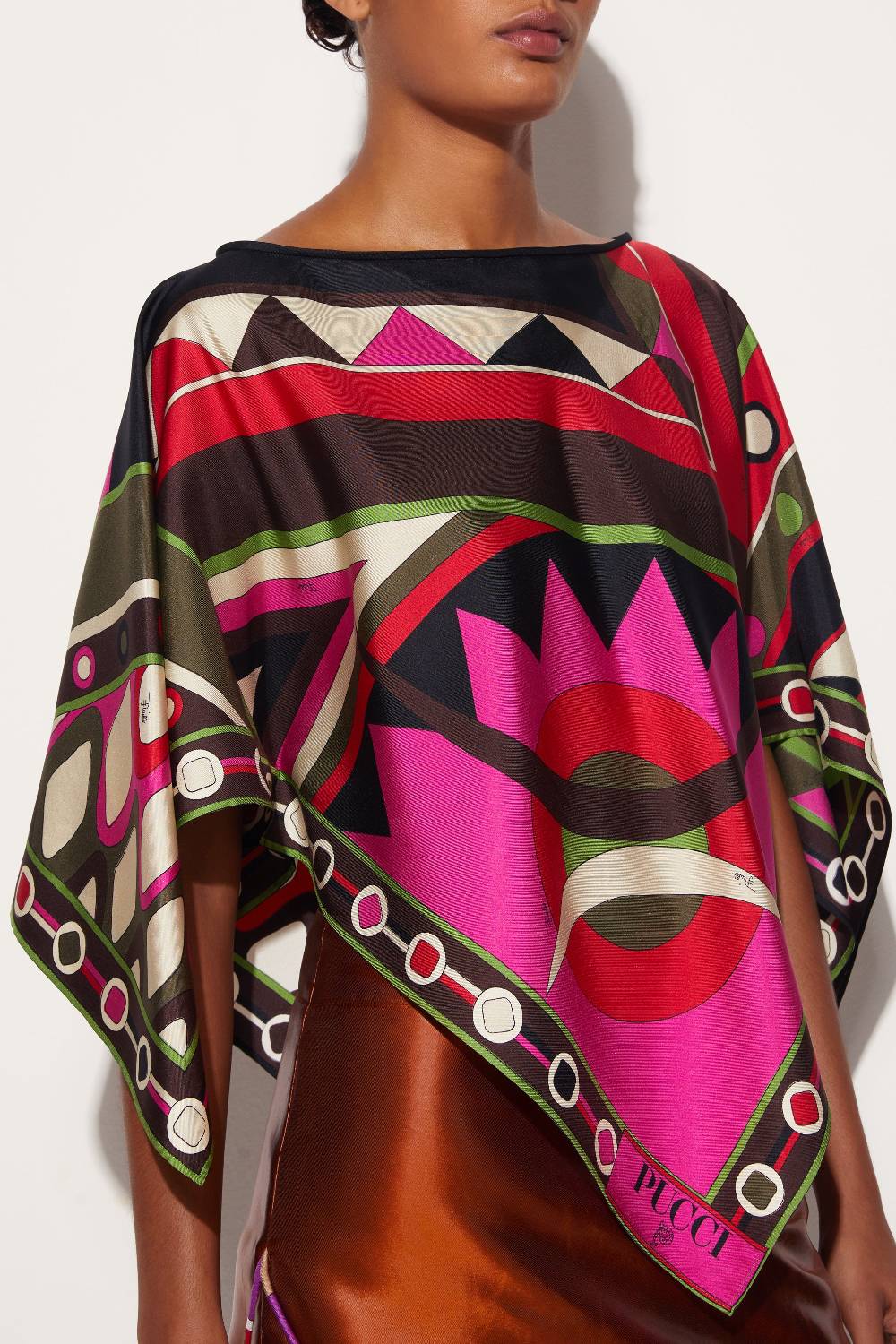 Pucci Top in seta con stampa Vivara Spedizione gratuita