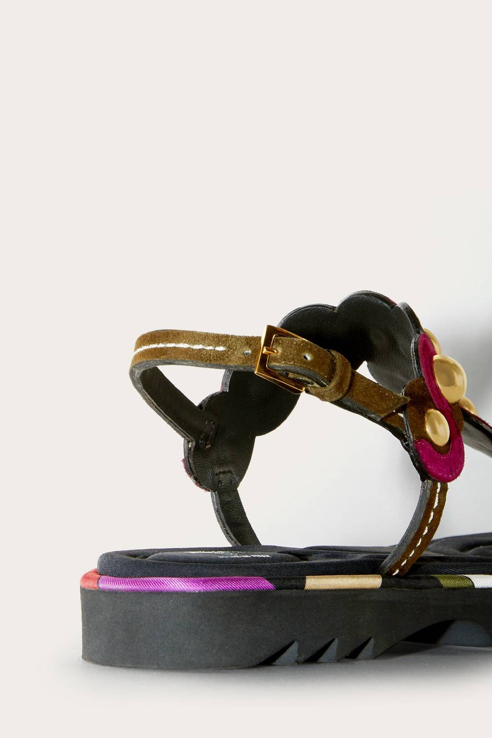 Pucci Sandali in pelle scamosciata con motivo Onde Grande vendita