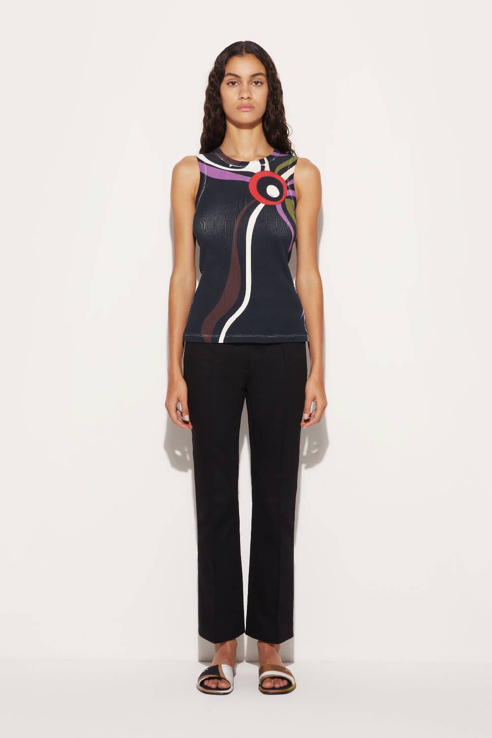 Pucci Canotta con stampa Marmo e cut-out Shopping online