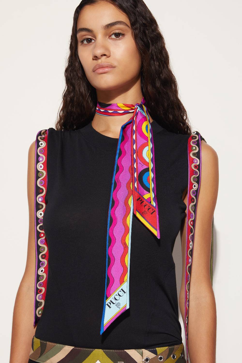 Pucci Foulard in seta con stampe Onde e Bersaglio Cyber Monday