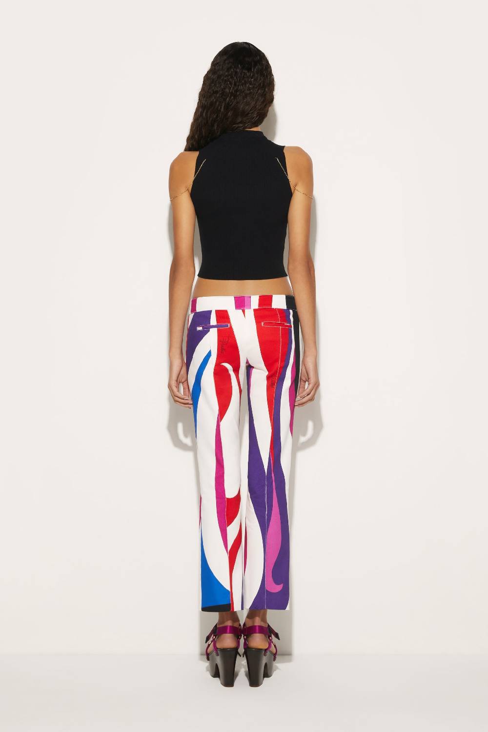 Pucci Pantaloni con stampa Marmo Offerta San Valentino