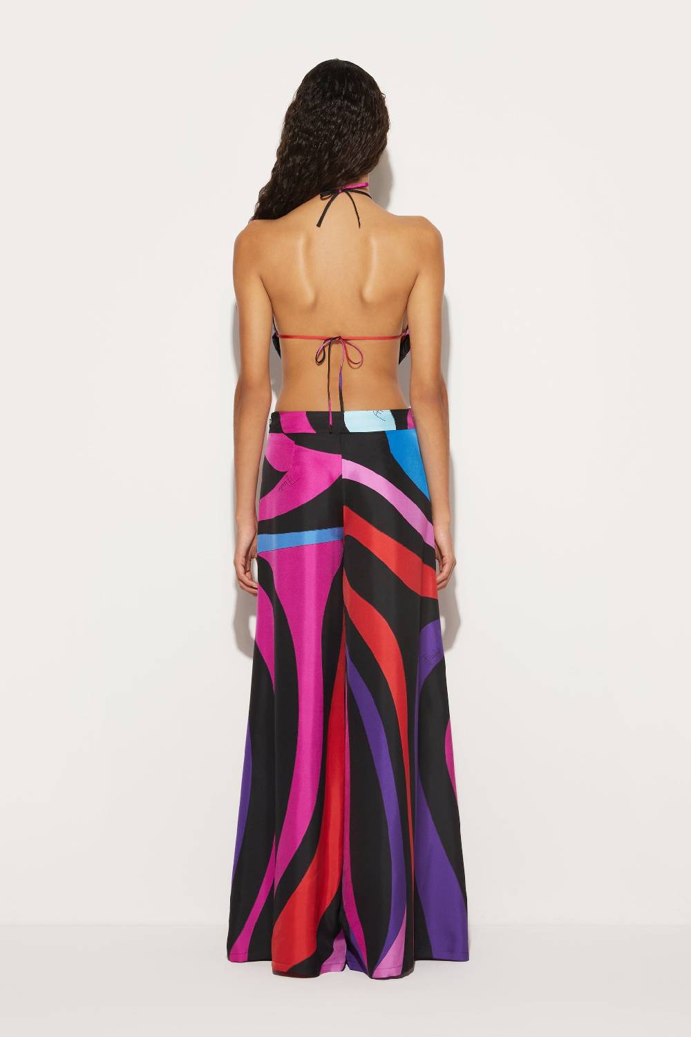 Pucci Pantaloni in seta con stampa Marmo Vendita calda