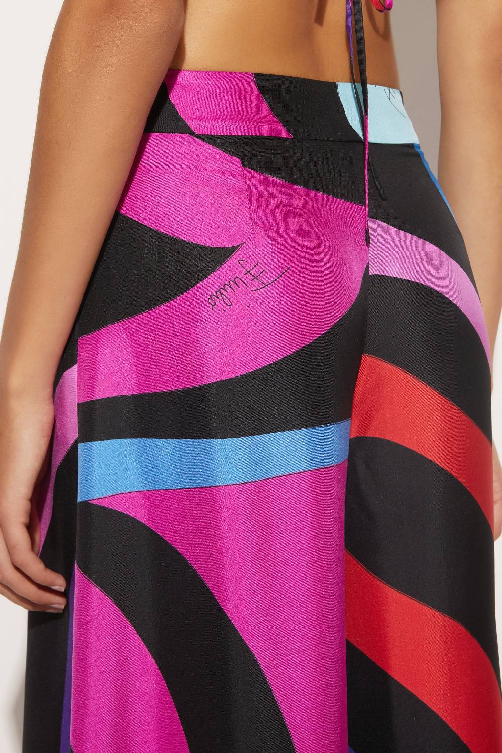 Pucci Pantaloni in seta con stampa Marmo Vendita calda
