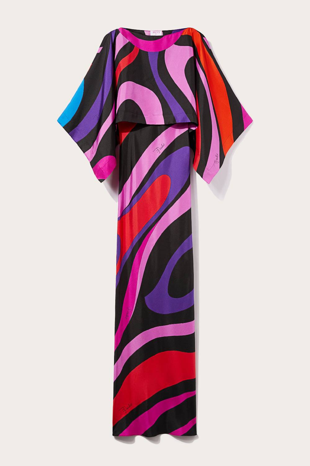 Pucci Abito in seta con stampa Marmo Online Outlet